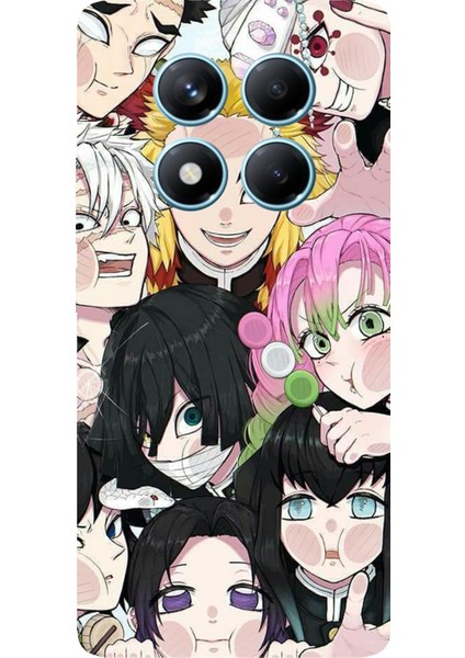 Redmi Note 14 Pro 4g Uyumlu Demon Slayer Manga Baskılı Silikon Kılıf
