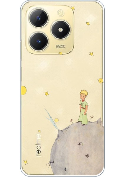 Realme C61 Uyumlu Küçük Prens Tasarımlı Baskılı Silikon Kılıf