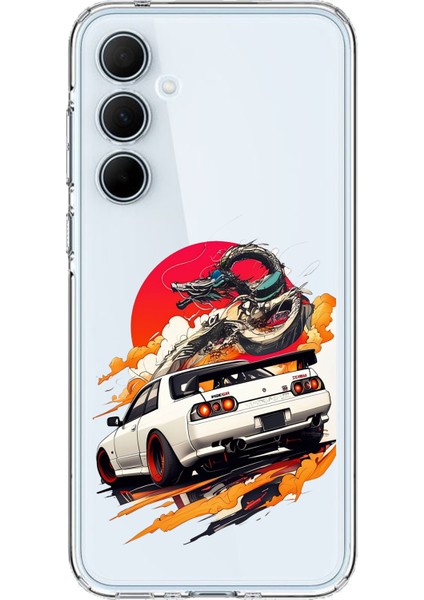 Samsung Galaxy A35 Uyumlu Gtr Güneş Ejderha Tasarımlı Baskılı Silikon Kılıf
