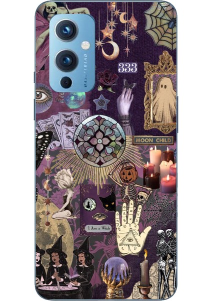 Oneplus 9 Uyumlu Hallowen Cadılar Astroloji Baskılı Silikon Kılıf