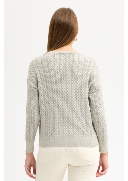 Kayık Yaka Selanik ve Saç Örgü Salaç Kazak fırsatları