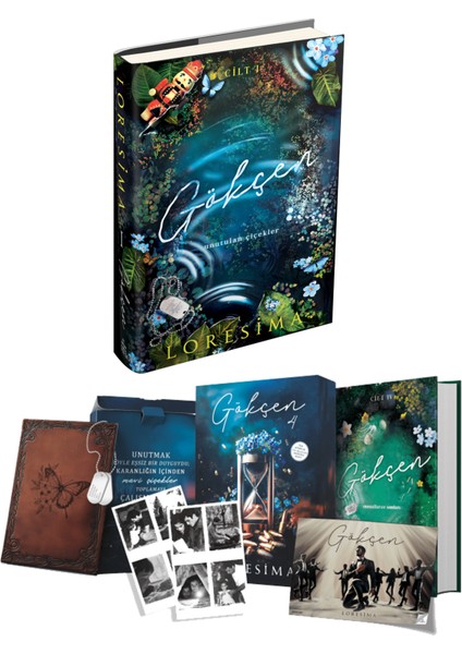 Özel Seri-Gökçen 4 - Ciltli Hediyeli Kutu ve Ephesus Yayınları Gökçen 1 Ciltli Loresima 2li Set