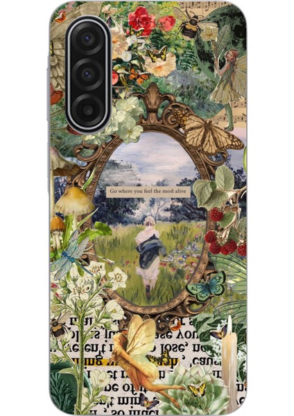 Samsung Galaxy A17 Uyumlu Yeşil Doğa Baskılı Silikon Kılıf