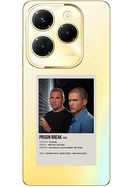 Tecno Spark 20 Pro Uyumlu Prison Break Tasarımlı Baskılı Silikon Kılıf