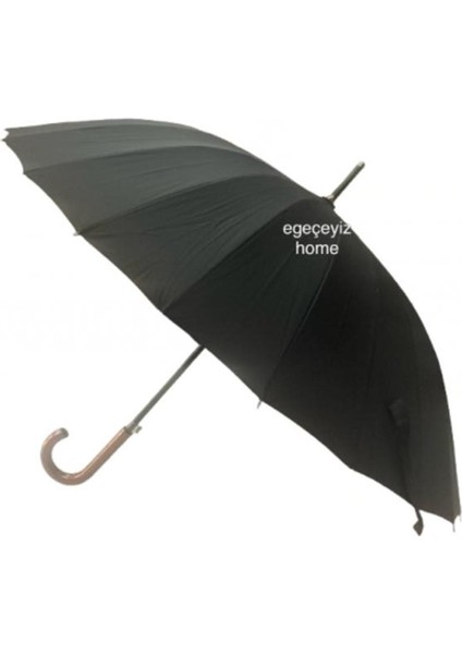 24 Telli Erkek Siyah Baston Protokol Şemsiye.
