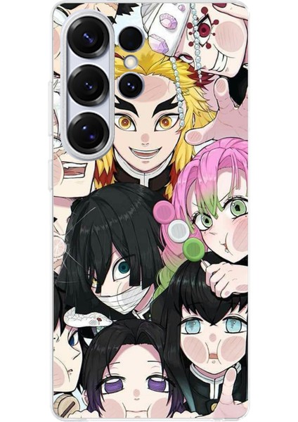 Samsung Galaxy S25 Ultra Uyumlu Demon Slayer Manga Baskılı Silikon Kılıf