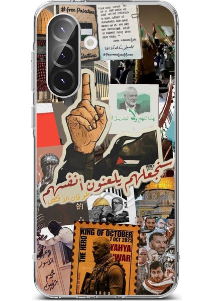 Samsung Galaxy A56 Uyumlu Filistin Özgürlük Baskılı Silikon Kılıf