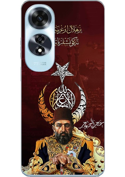 Oppo A60 Uyumlu Abdülhamid Han Baskılı Silikon Kılıf