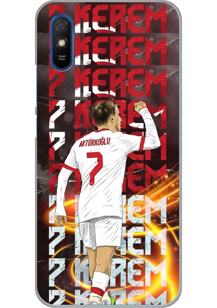 Redmi 9A Uyumlu Kerem Aktürkoğlu Sevinç Baskılı Silikon Kılıf