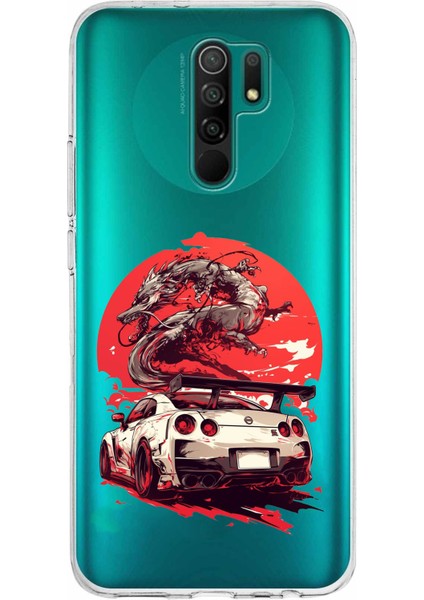 Redmi 9 Uyumlu Gtr Ejderha Tasarımlı Baskılı Silikon Kılıf