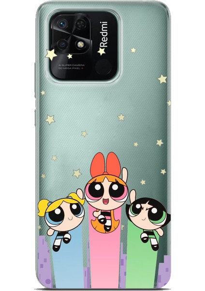 Redmi 10C - Poco C40 Uyumlu Powerpuff Girls Tasarımlı Baskılı Silikon Kılıf