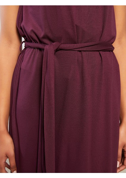 Yeni Sezon Bisiklet Yaka Düz Askılı Kadın Plaj Elbisesi fırsatları