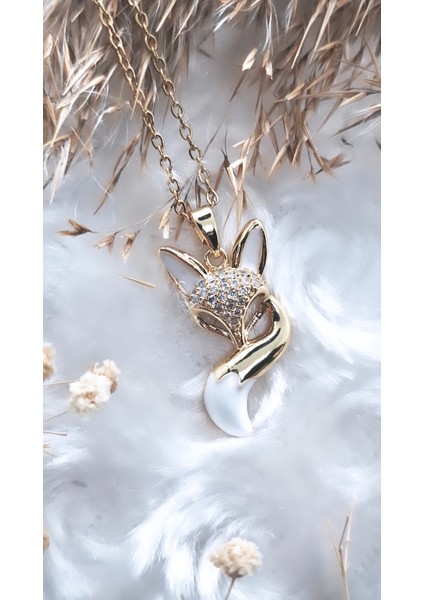 Tilki Figür Çelik Kolye modelleri