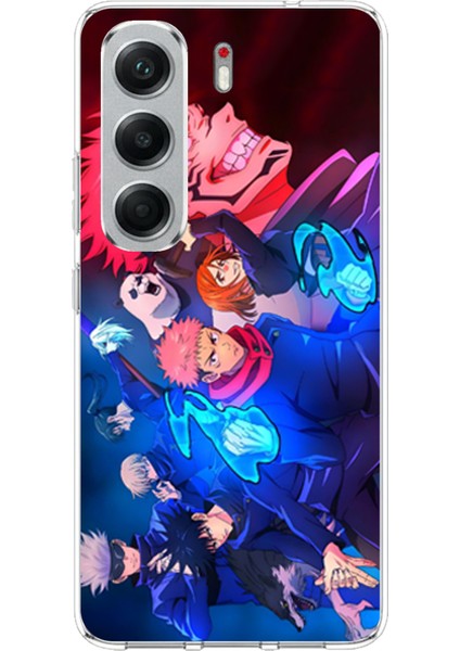 Tecno Camon 40 Pro Uyumlu Jujutsu Kaisen Baskılı Silikon Kılıf