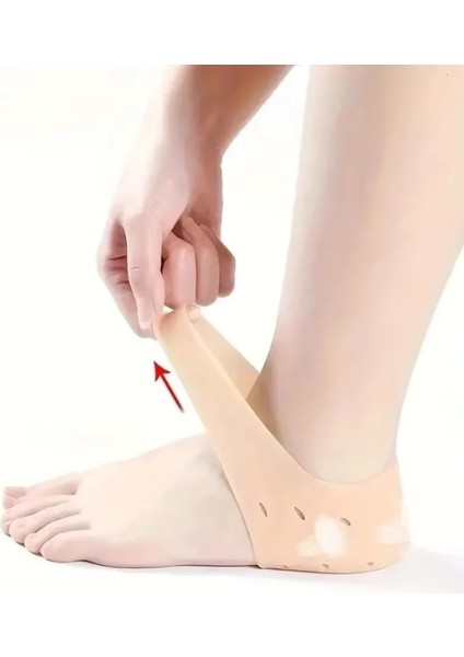 Silikon Jel,topuk Koruyucu,topuk Dikeni Ağrısı ve Nasır Önleyici, Toplayıcı Topuk Çorabı (1 Çift) fırsatları