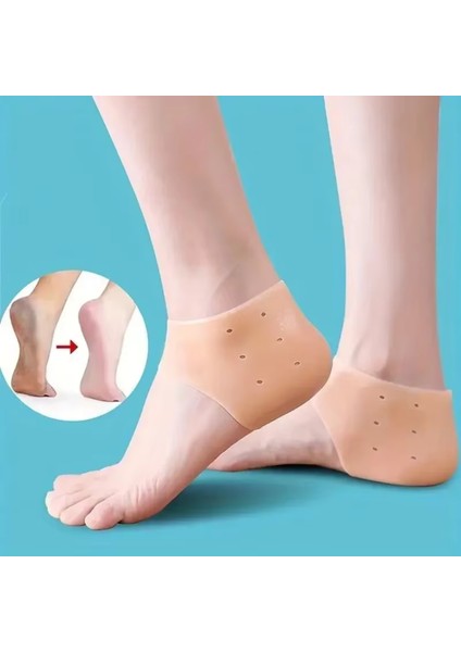 Silikon Jel,topuk Koruyucu,topuk Dikeni Ağrısı ve Nasır Önleyici, Toplayıcı Topuk Çorabı (1 Çift) indirimleri