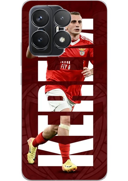 Poco F6 Pro Uyumlu Kerem Aktürkoğlu Benfica Baskılı Silikon Kılıf