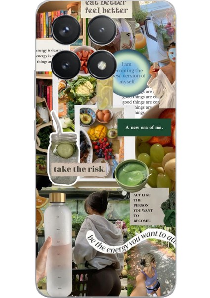 Poco F6 Pro Uyumlu Sağlıklı Yaşam Diyet Motivasyon Baskılı Silikon Kılıf