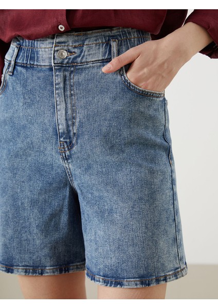 Yeni Sezon Beli Lastikli Kadın Şort modelleri