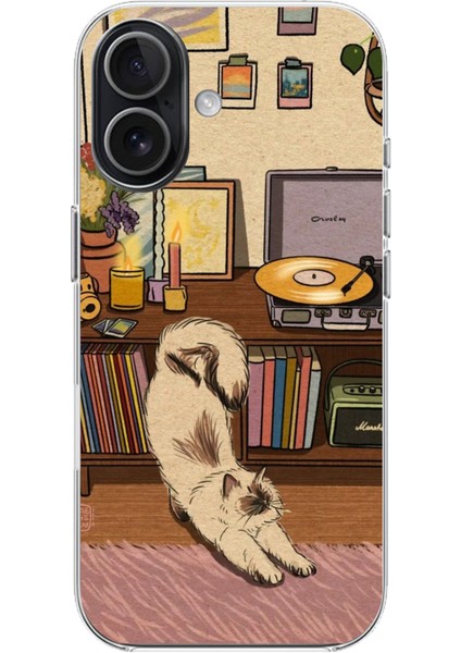 iPhone 17 Uyumlu Nostaljik Köpek Tasarımlı Baskılı Silikon Kılıf