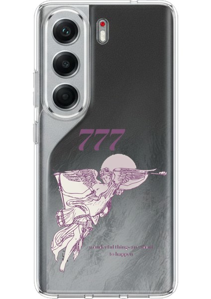 Tecno Camon 40 Pro Uyumlu 777 Melek Tasarımlı Baskılı Silikon Kılıf