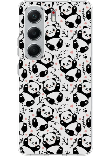 Tecno Camon 40 Pro Uyumlu Minik Pandalar Baskılı Silikon Kılıf