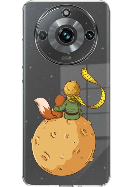 Realme 11 Pro-Pro Plus Uyumlu Küçük Prens Gezegen Boa Tasarımlı Baskılı Silikon Kılıf