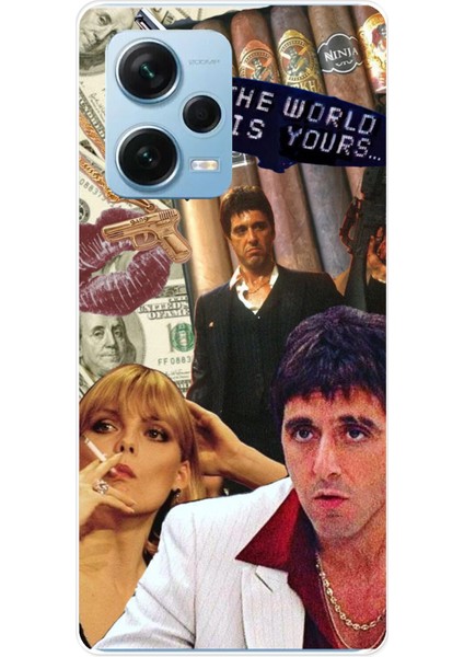 Redmi Note 12 Pro 5g Uyumlu The Worlds Is Yours Tasarımlı Baskılı Silikon Kılıf