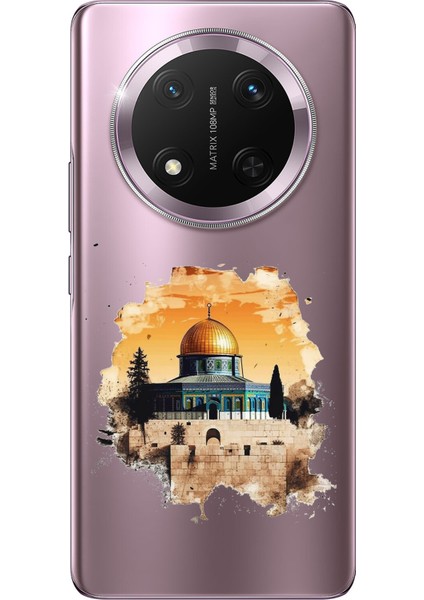 Honor Magic 7 Lite Uyumlu Mescid-I Aksa Tasarımlı Baskılı Silikon Kılıf