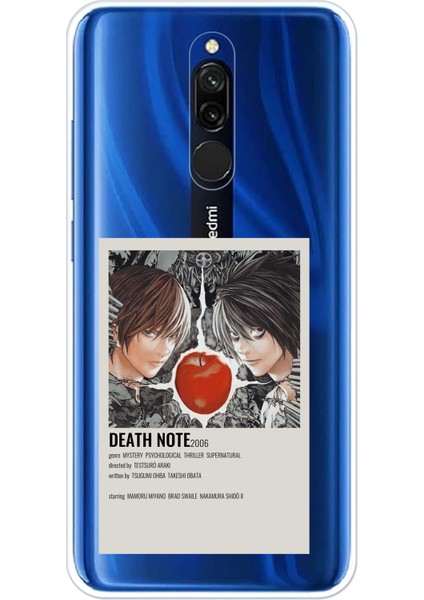 Redmi 8 Uyumlu Death Note Poster Tasarımlı Baskılı Silikon Kılıf