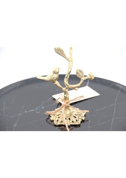 Dekoratıd Mermer Taşlı Bronz Desenli Tabak fırsatları