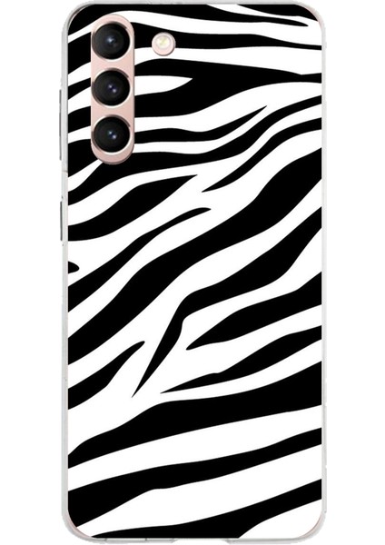 Samsung Galaxy S21 Uyumlu Zebra Tasarımlı Baskılı Silikon Kılıf