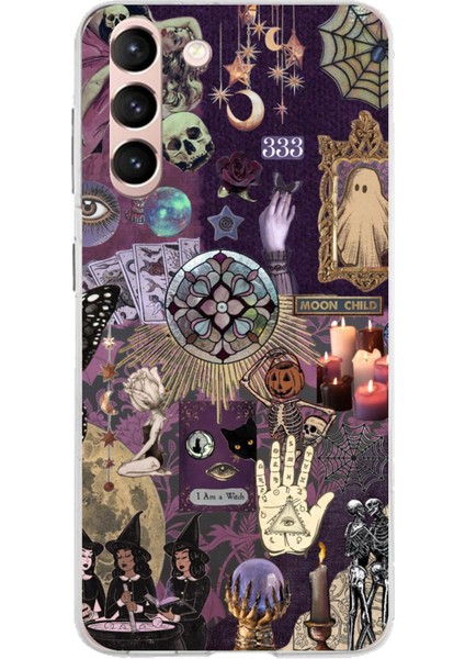 Samsung Galaxy S21 Uyumlu Hallowen Cadılar Astroloji Baskılı Silikon Kılıf