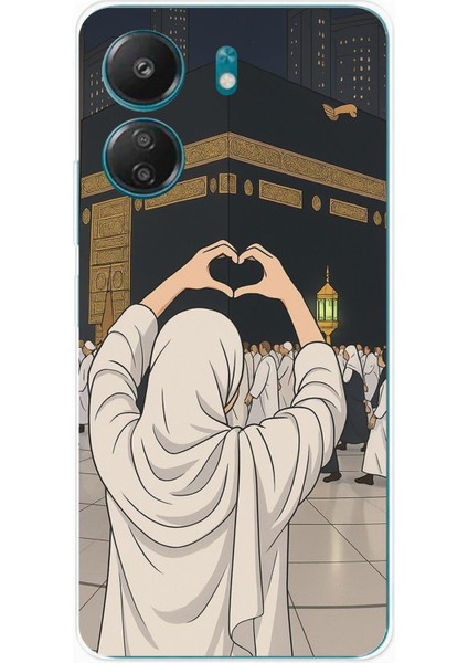 Redmi 13C - Poco C65 Uyumlu Kabe Aşkı Baskılı Silikon Kılıf