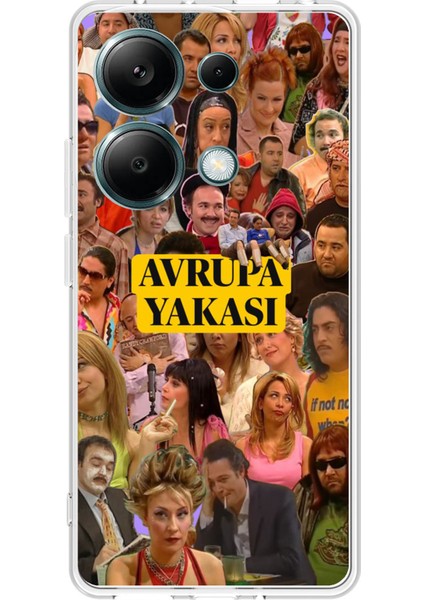 Redmi Note 13 Pro 4g Uyumlu Avrupa Yakası Baskılı Silikon Kılıf