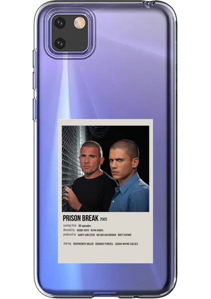 Huawei Y5P Uyumlu Prison Break Tasarımlı Baskılı Silikon Kılıf