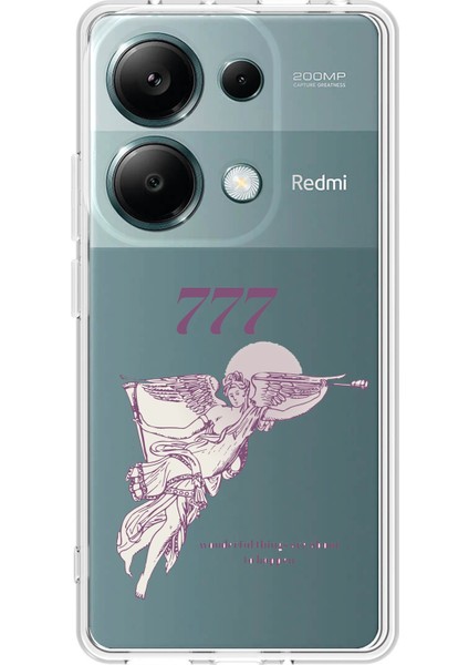 Redmi Note 13 Pro 4g Uyumlu 777 Melek Tasarımlı Baskılı Silikon Kılıf