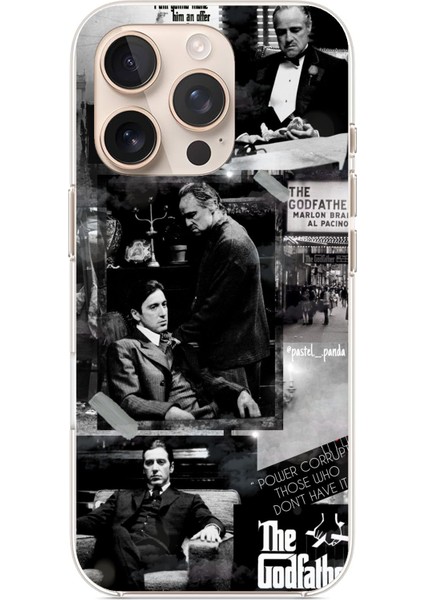iPhone 16 Pro Max Uyumlu The Godfather Baba Film Tasarımlı Baskılı Silikon Kılıf