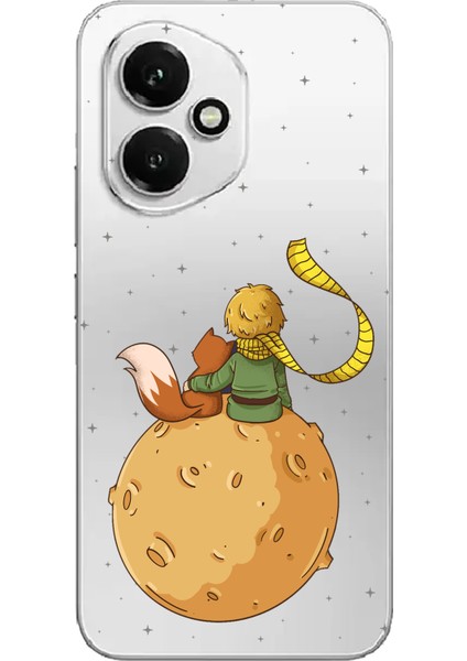 Honor 400 Uyumlu Küçük Prens Gezegen Boa Tasarımlı Baskılı Silikon Kılıf