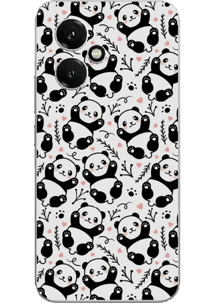 Honor 400 Uyumlu Minik Pandalar Baskılı Silikon Kılıf