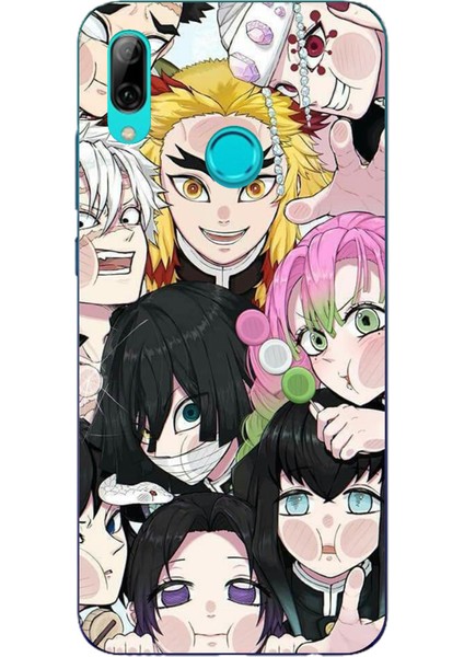Huawei P Smart 2019 Uyumlu Demon Slayer Manga Baskılı Silikon Kılıf