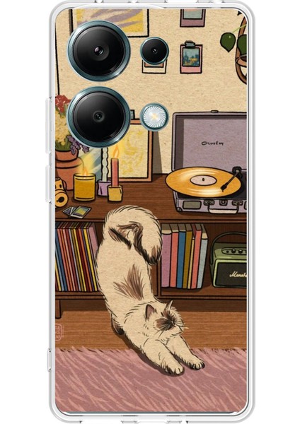 Redmi Note 13 Pro 4g Uyumlu Nostaljik Köpek Tasarımlı Baskılı Silikon Kılıf