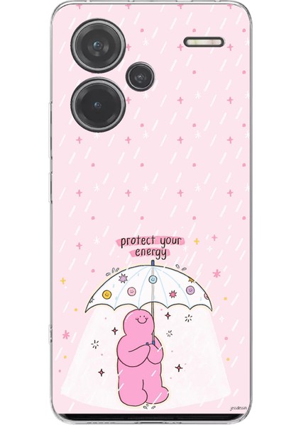 Redmi Note 13 Pro Plus 5g Uyumlu Protect Your Energy Tasarımlı Baskılı Silikon Kılıf