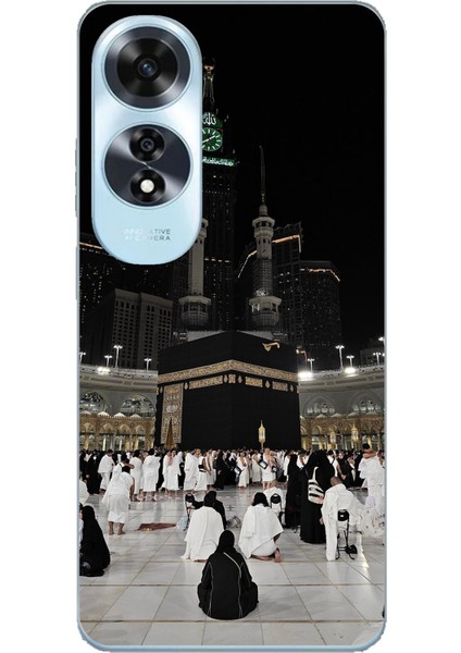 Oppo A60 Uyumlu Kabe Umre Baskılı Silikon Kılıf