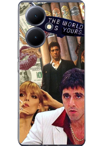 Vivo V29 Lite Uyumlu The Worlds Is Yours Tasarımlı Baskılı Silikon Kılıf