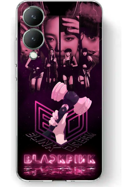 Vivo Y17S Uyumlu Blackpink Poster Baskılı Silikon Kılıf