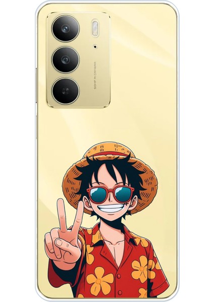 Realme C75 Uyumlu Monkey D. Luffy Tasarımlı Baskılı Silikon Kılıf
