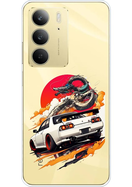 Realme C75 Uyumlu Gtr Güneş Ejderha Tasarımlı Baskılı Silikon Kılıf