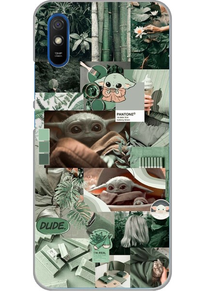 Redmi 9A Uyumlu Yoda Kolaj Baskılı Silikon Kılıf