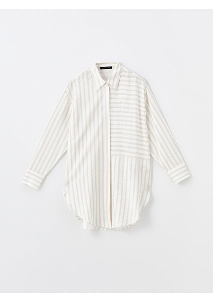 Yeni Sezon Çizgili Oversize Kadın Gömlek Tunik indirimleri